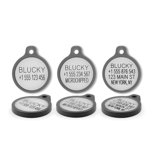 Blucky NFC Bone Red Dog Tag medium