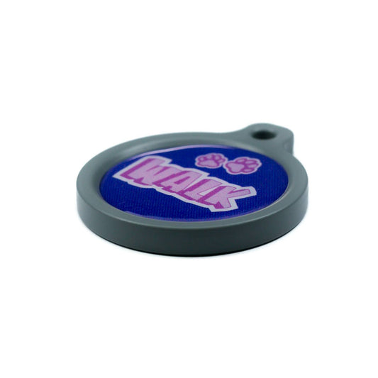 Blucky Graffiti Dark Blue Dog Tag large