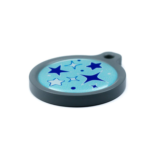 Blucky Starglow Pastel Turquoise Dog Tag large