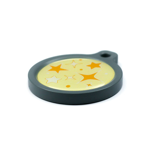 Blucky Starglow Pastel Yellow Dog Tag large