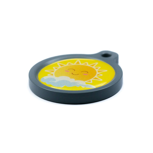 Blucky Sunny Yellow Dog Tag large