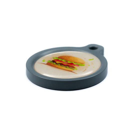 Blucky Hamburger Dog Tag large