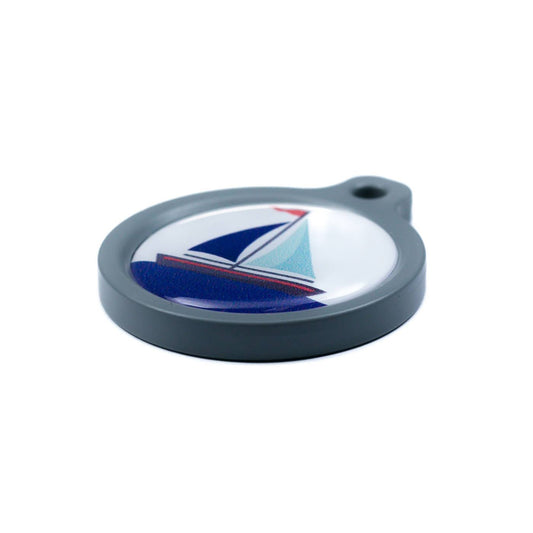 Blucky Azure White Dog Tag large
