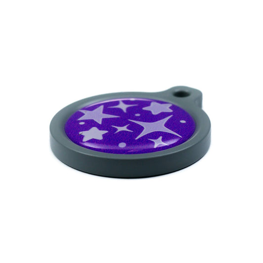 Blucky Starglow Purple Dog Tag large