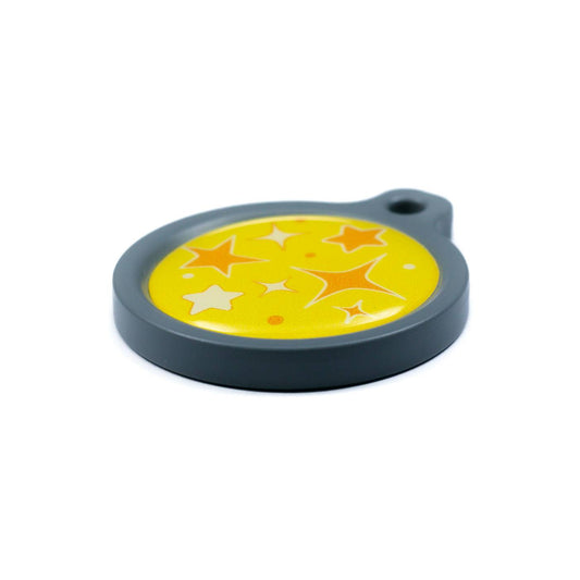 Blucky Starglow Yellow Dog Tag large