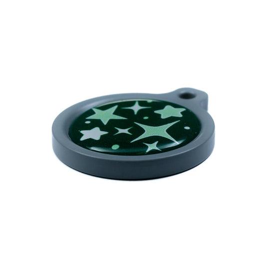 Blucky Starglow Dark Green Dog Tag large
