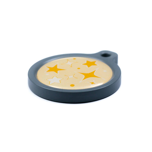 Blucky Starglow Pastel Orange Dog Tag large