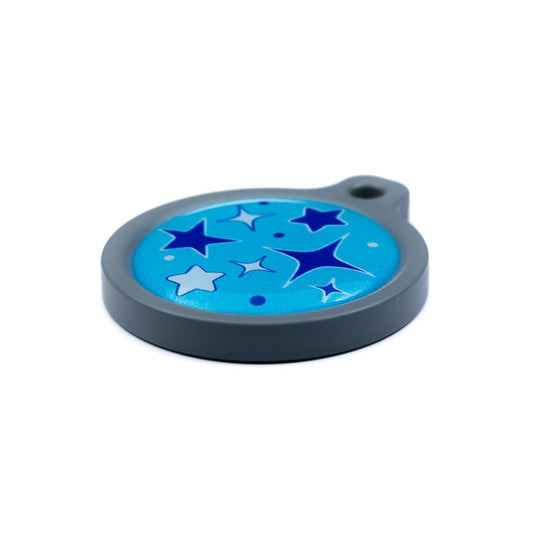 Blucky Starglow Turquoise Blue Dog Tag large
