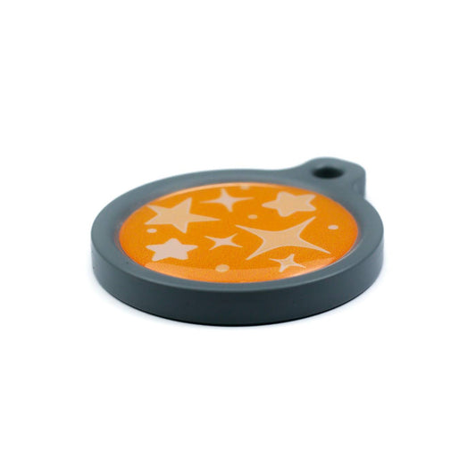 Blucky Starglow Orange Dog Tag large