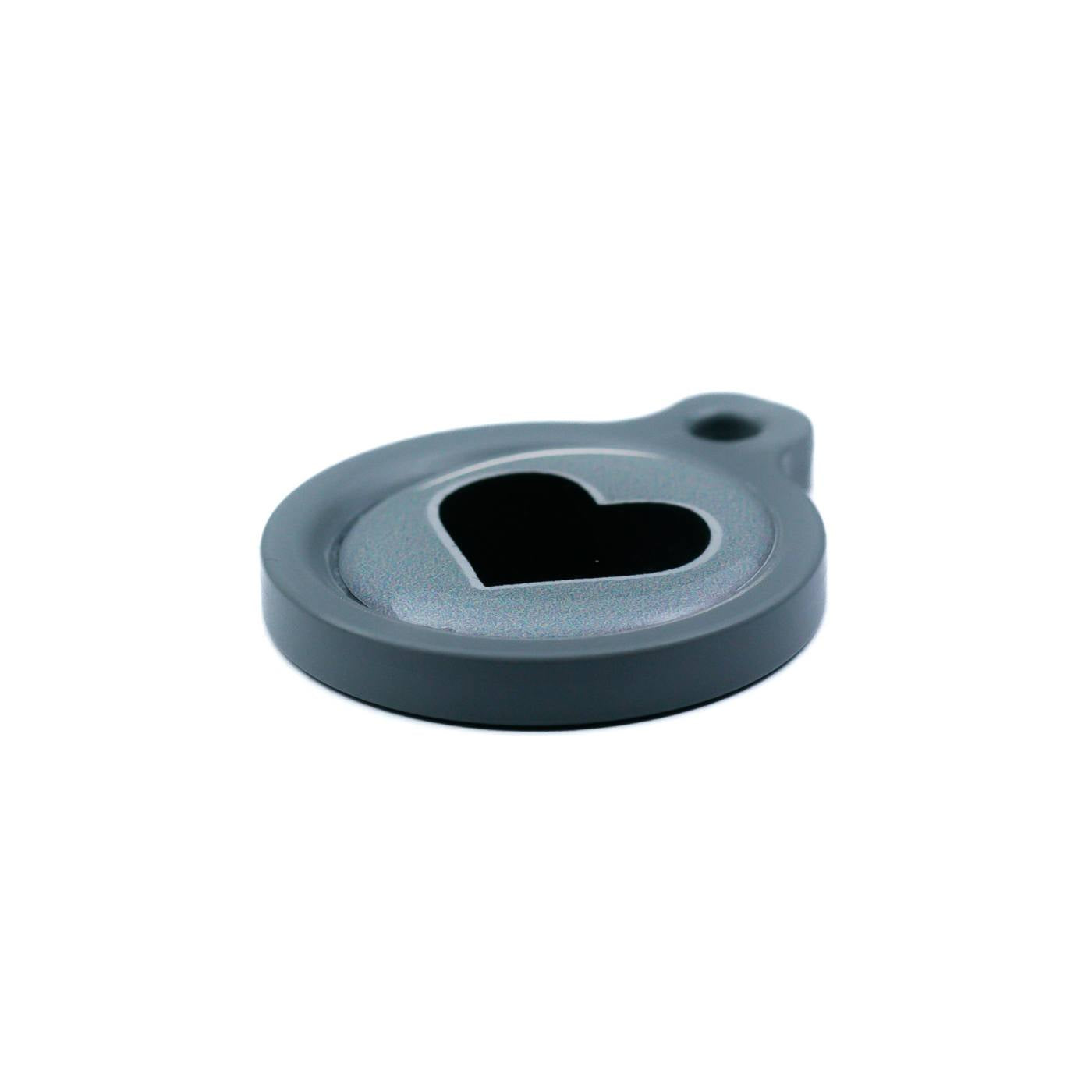 Blucky Heart Grau Hundemarke medium