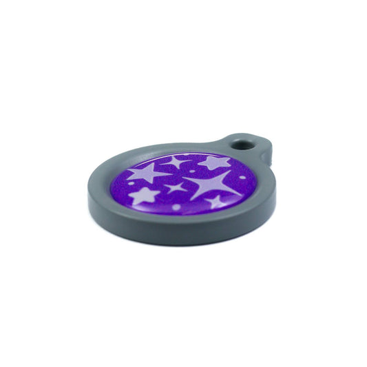 Blucky Starglow Purple Dog Tag medium