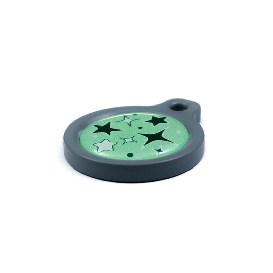 Blucky Starglow Pastel Green Dog Tag medium