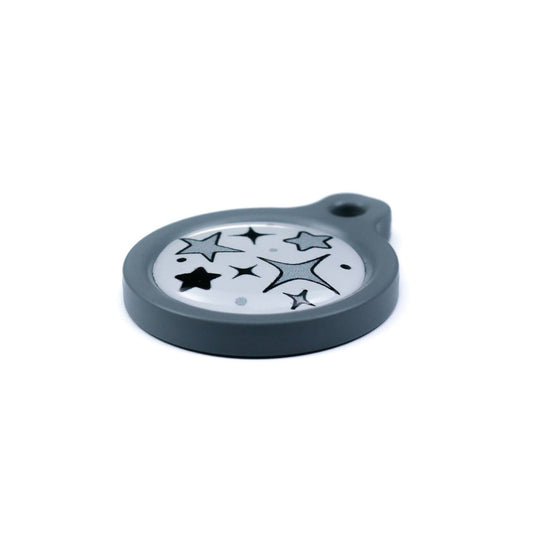 Blucky Starglow White Dog Tag medium