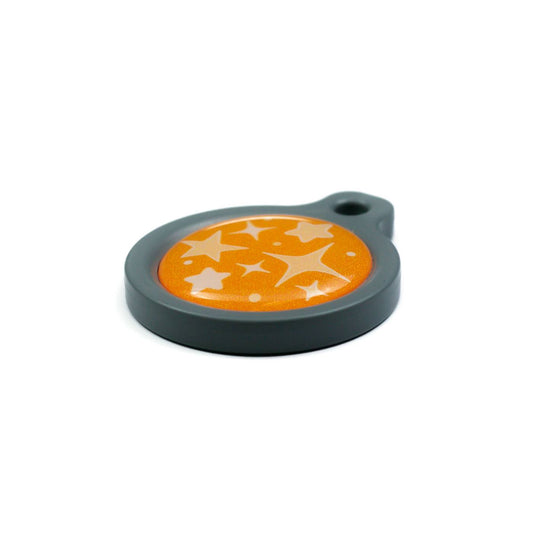 Blucky Starglow Orange Dog Tag medium
