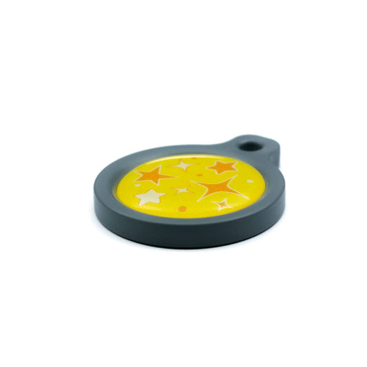 Blucky Starglow Yellow Dog Tag medium