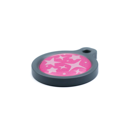 Blucky Starglow Dark Pink Dog Tag medium