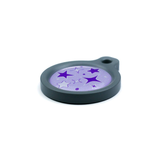 Blucky Starglow Pastel Purple Dog Tag medium