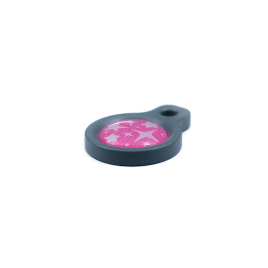Blucky Starglow Dark Pink Dog Tag small