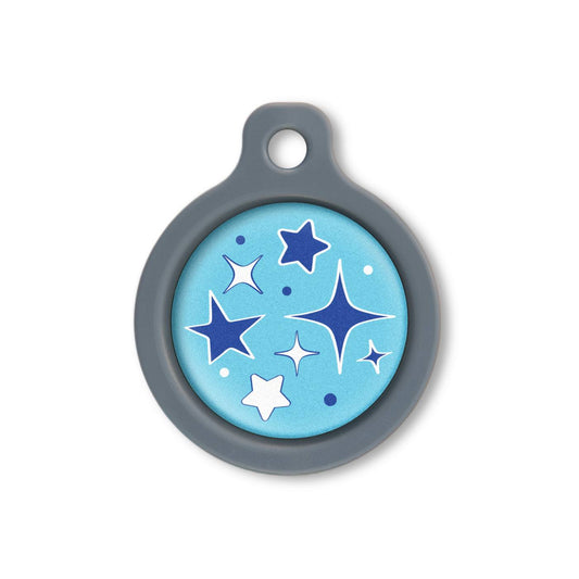 Blucky Starglow Turquoise Blue Dog Tag medium