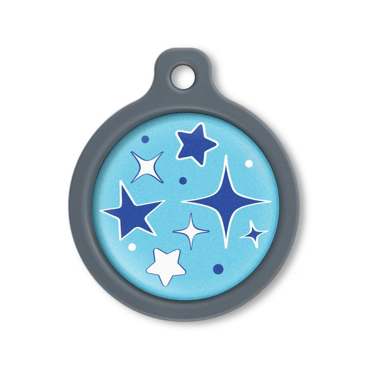 Blucky Starglow Turquoise Blue Dog Tag large