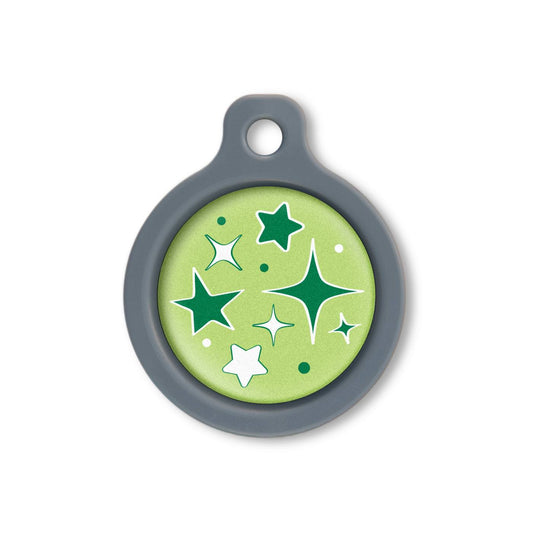 Blucky Starglow Lime Green Dog Tag medium