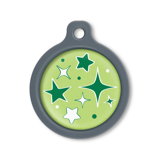 Blucky Starglow Lime Green Dog Tag large