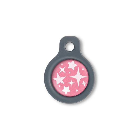 Blucky Starglow Dark Pink Dog Tag small