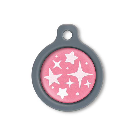 Blucky Starglow Dark Pink Dog Tag medium