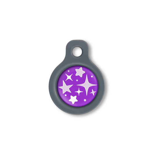 Blucky Starglow Purple Dog Tag small