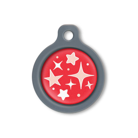 Blucky Starglow Red Dog Tag medium