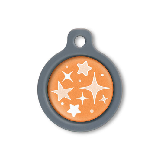 Blucky Starglow Orange Dog Tag medium