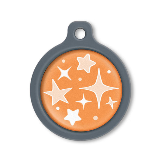 Blucky Starglow Orange Dog Tag large