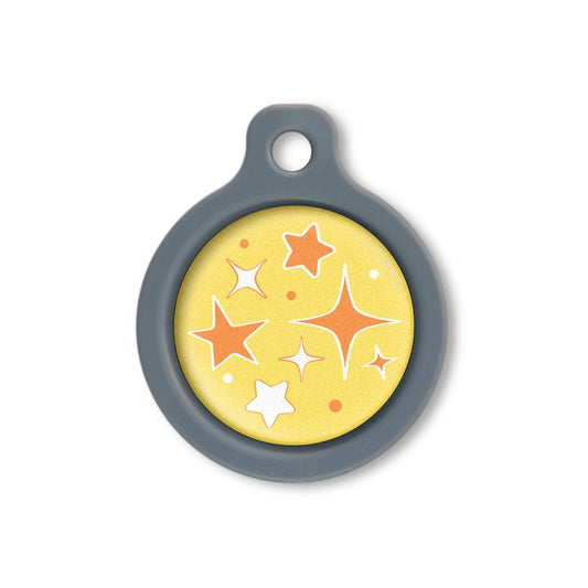 Blucky Starglow Yellow Dog Tag medium