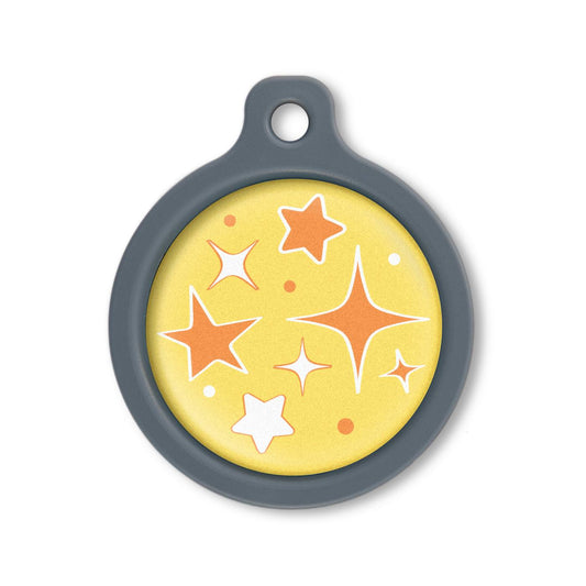 Blucky Starglow Yellow Dog Tag large