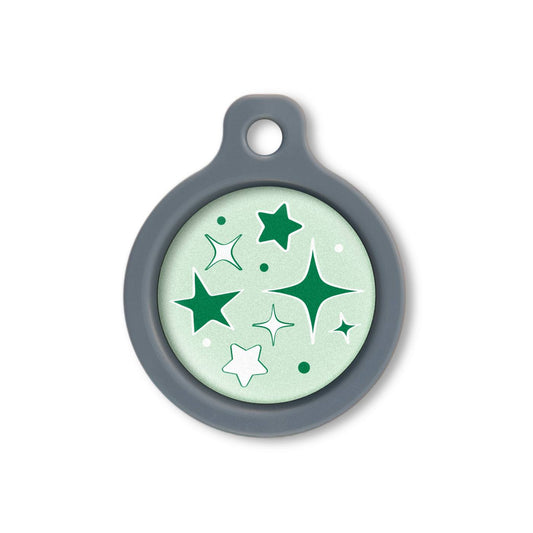 Blucky Starglow Pastel Green Dog Tag medium