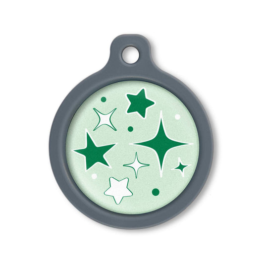Blucky Starglow Pastel Green Dog Tag large