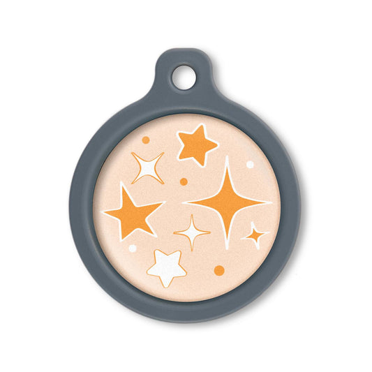 Blucky Starglow Pastel Orange Dog Tag large