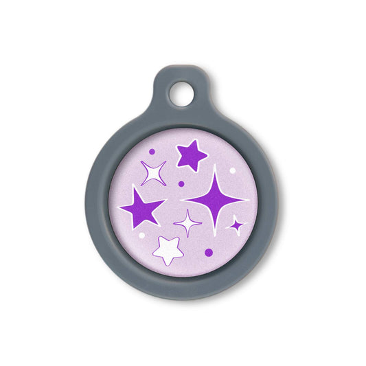 Blucky Starglow Pastel Purple Dog Tag medium