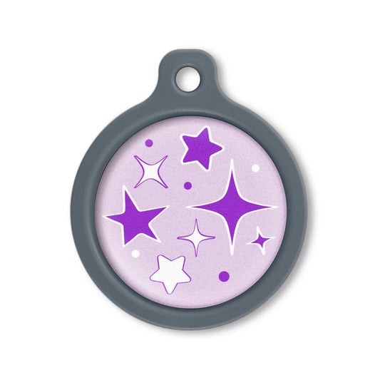 Blucky Starglow Pastel Purple Dog Tag large
