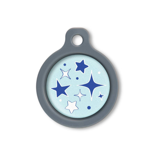 Blucky Starglow Pastel Turquoise Dog Tag medium