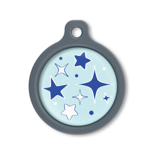 Blucky Starglow Pastel Turquoise Dog Tag large