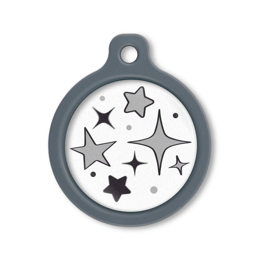 Blucky Starglow White Dog Tag large