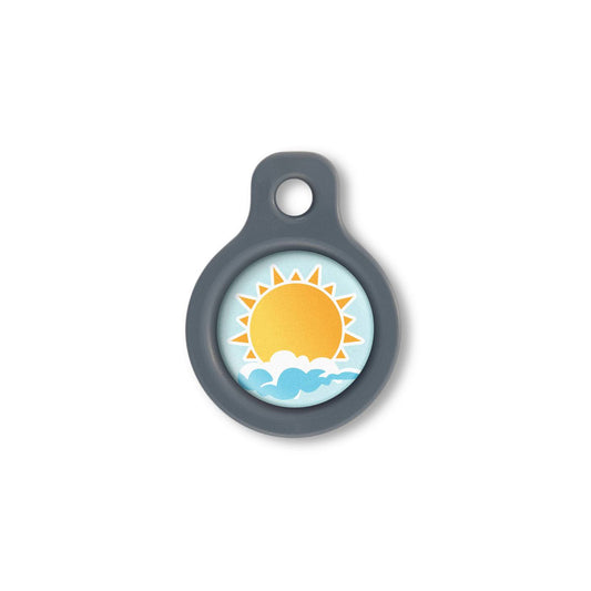 Blucky Sunny Pastel Turquoise Dog Tag small