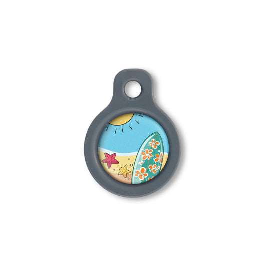 Blucky Waikiki Turquoise Blue Dog Tag small
