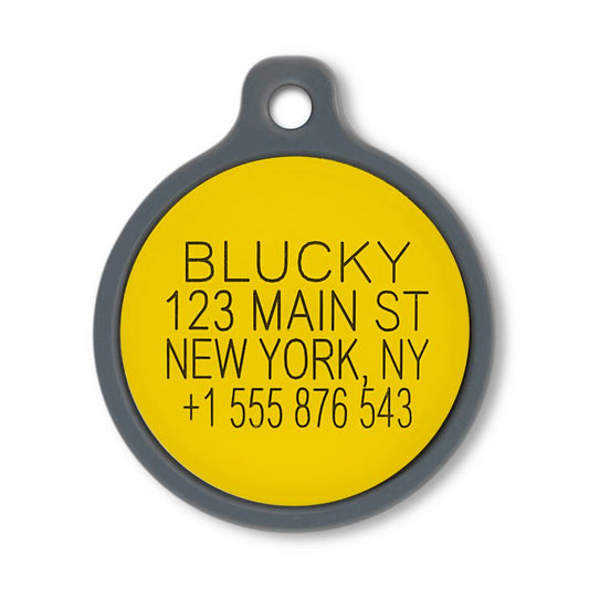 Blucky Smiley Cool Dog Tag large