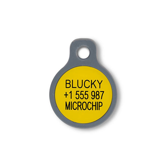 Blucky Smiley Happy Dog Tag small