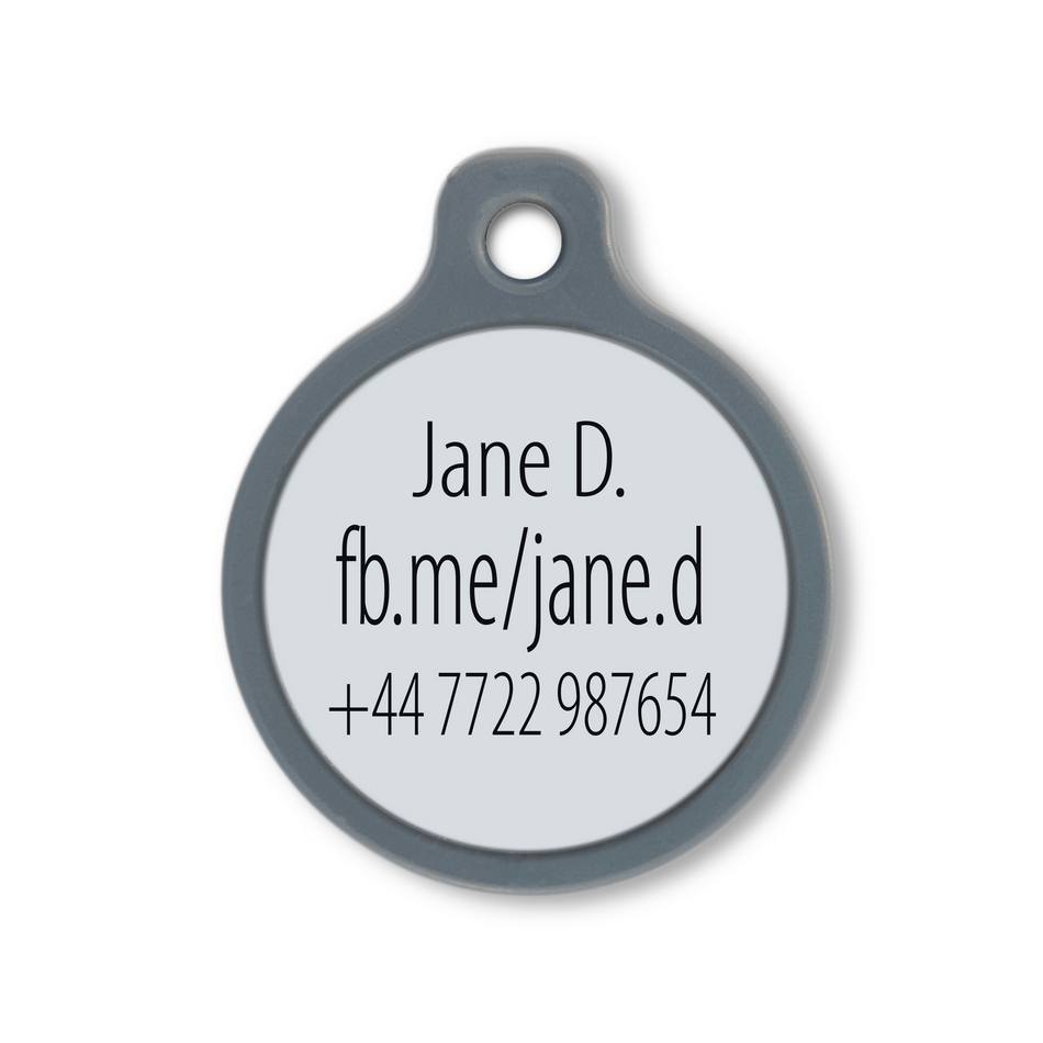 Blucky Social NFC Facebook Dark Blue Tag medium