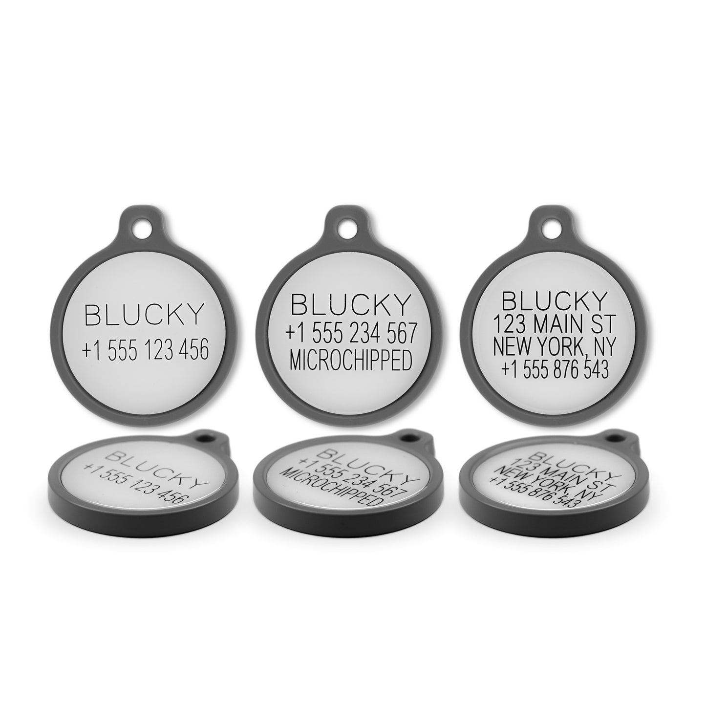 Blucky Bone Marron Médaille large