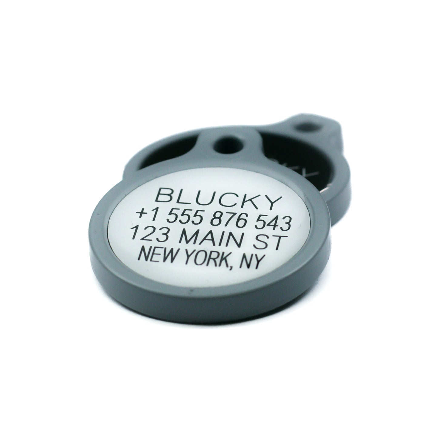 Blucky Bee Rose Dog Tag small