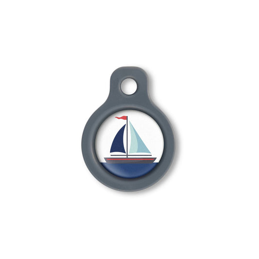 Blucky Azure White Dog Tag small